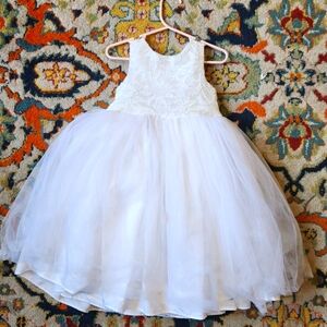 White Girls Lace Dress